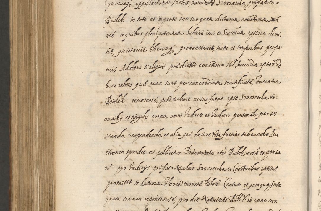 Zdjęcie nr 1380 dla obiektu archiwalnego: Acta actorum, institutionum, resignationum, provisionum, decretorum, sententiarum, inscriptionum, testamentorum, confirmationum, ingrossationum, obligationum, quietationum, constitutionum R. D. Andreae Szołdrski, episcopi Kijoviensis, Gnesnensis et Posnaniensis praepositi, cantoris Cracoviensis, Vladislaviensis canonici, R. S. M. secretarii, episcopatus Cracoviensis in spiritualibus er temporalibus deputati anno 1633, 1634 et 1635
