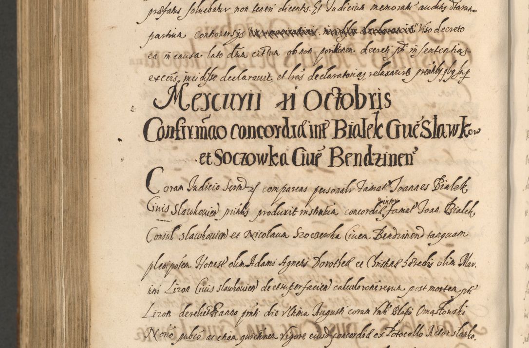 Zdjęcie nr 1378 dla obiektu archiwalnego: Acta actorum, institutionum, resignationum, provisionum, decretorum, sententiarum, inscriptionum, testamentorum, confirmationum, ingrossationum, obligationum, quietationum, constitutionum R. D. Andreae Szołdrski, episcopi Kijoviensis, Gnesnensis et Posnaniensis praepositi, cantoris Cracoviensis, Vladislaviensis canonici, R. S. M. secretarii, episcopatus Cracoviensis in spiritualibus er temporalibus deputati anno 1633, 1634 et 1635