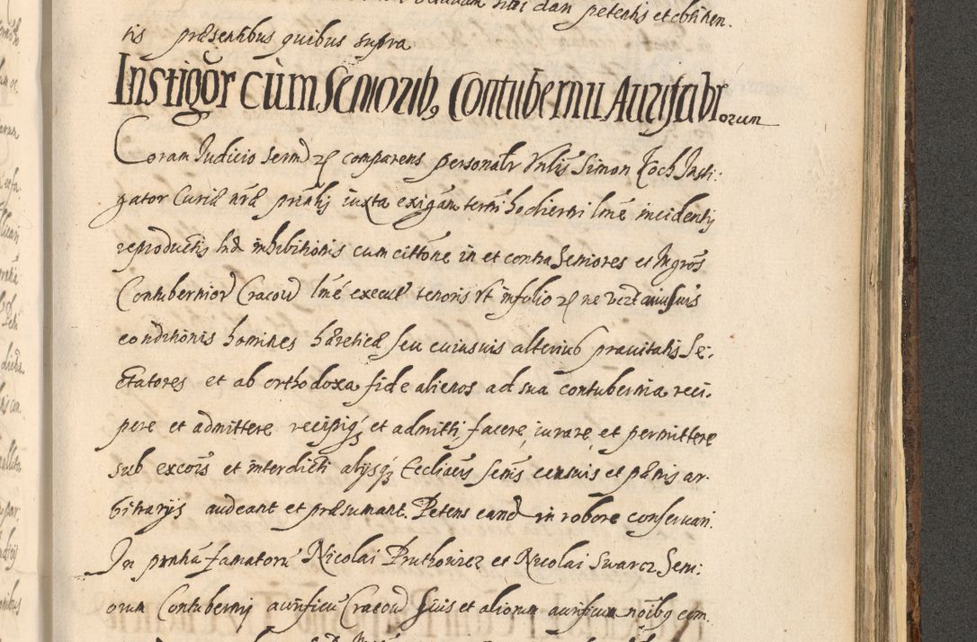 Zdjęcie nr 1363 dla obiektu archiwalnego: Acta actorum, institutionum, resignationum, provisionum, decretorum, sententiarum, inscriptionum, testamentorum, confirmationum, ingrossationum, obligationum, quietationum, constitutionum R. D. Andreae Szołdrski, episcopi Kijoviensis, Gnesnensis et Posnaniensis praepositi, cantoris Cracoviensis, Vladislaviensis canonici, R. S. M. secretarii, episcopatus Cracoviensis in spiritualibus er temporalibus deputati anno 1633, 1634 et 1635