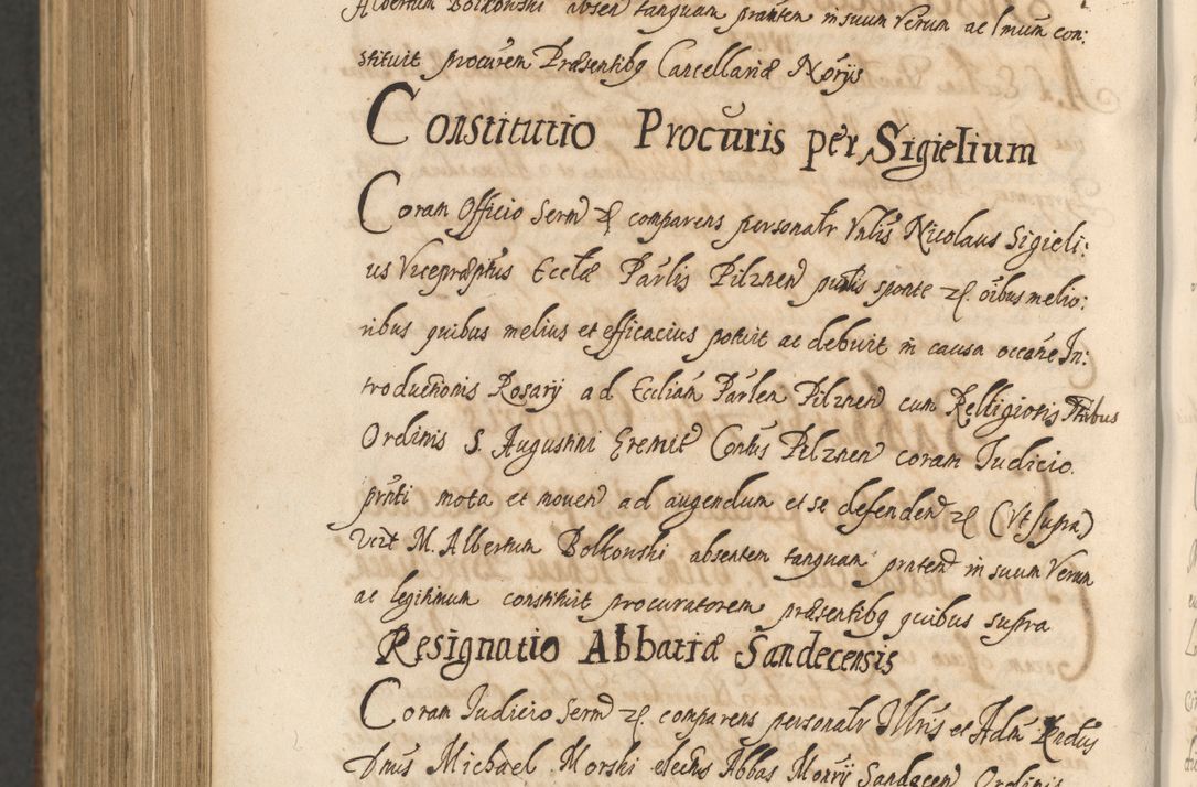 Zdjęcie nr 1360 dla obiektu archiwalnego: Acta actorum, institutionum, resignationum, provisionum, decretorum, sententiarum, inscriptionum, testamentorum, confirmationum, ingrossationum, obligationum, quietationum, constitutionum R. D. Andreae Szołdrski, episcopi Kijoviensis, Gnesnensis et Posnaniensis praepositi, cantoris Cracoviensis, Vladislaviensis canonici, R. S. M. secretarii, episcopatus Cracoviensis in spiritualibus er temporalibus deputati anno 1633, 1634 et 1635
