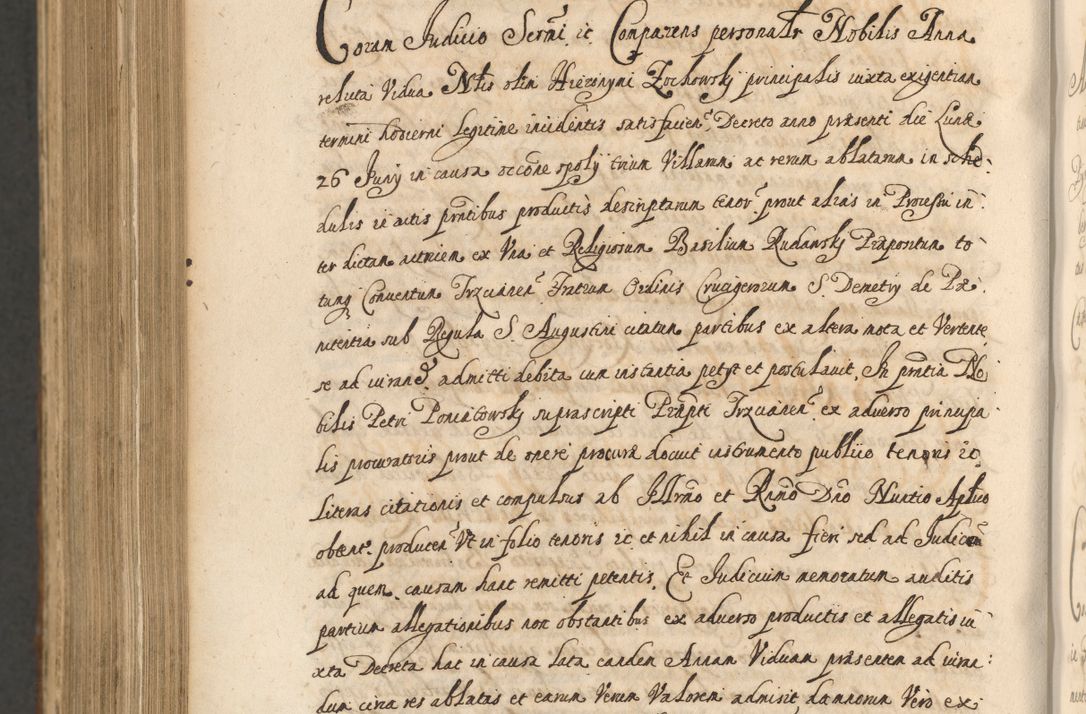 Zdjęcie nr 1358 dla obiektu archiwalnego: Acta actorum, institutionum, resignationum, provisionum, decretorum, sententiarum, inscriptionum, testamentorum, confirmationum, ingrossationum, obligationum, quietationum, constitutionum R. D. Andreae Szołdrski, episcopi Kijoviensis, Gnesnensis et Posnaniensis praepositi, cantoris Cracoviensis, Vladislaviensis canonici, R. S. M. secretarii, episcopatus Cracoviensis in spiritualibus er temporalibus deputati anno 1633, 1634 et 1635