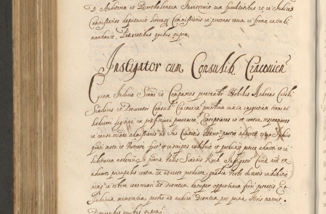 Zdjęcie nr 1350 dla obiektu archiwalnego: Acta actorum, institutionum, resignationum, provisionum, decretorum, sententiarum, inscriptionum, testamentorum, confirmationum, ingrossationum, obligationum, quietationum, constitutionum R. D. Andreae Szołdrski, episcopi Kijoviensis, Gnesnensis et Posnaniensis praepositi, cantoris Cracoviensis, Vladislaviensis canonici, R. S. M. secretarii, episcopatus Cracoviensis in spiritualibus er temporalibus deputati anno 1633, 1634 et 1635