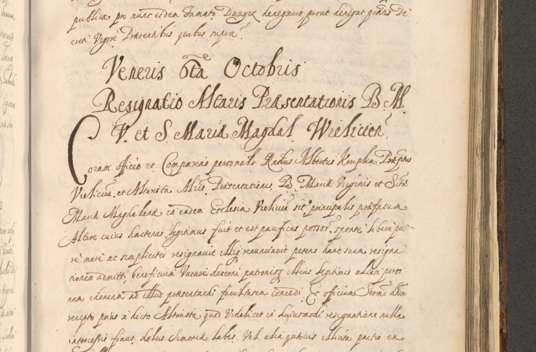 Zdjęcie nr 1347 dla obiektu archiwalnego: Acta actorum, institutionum, resignationum, provisionum, decretorum, sententiarum, inscriptionum, testamentorum, confirmationum, ingrossationum, obligationum, quietationum, constitutionum R. D. Andreae Szołdrski, episcopi Kijoviensis, Gnesnensis et Posnaniensis praepositi, cantoris Cracoviensis, Vladislaviensis canonici, R. S. M. secretarii, episcopatus Cracoviensis in spiritualibus er temporalibus deputati anno 1633, 1634 et 1635