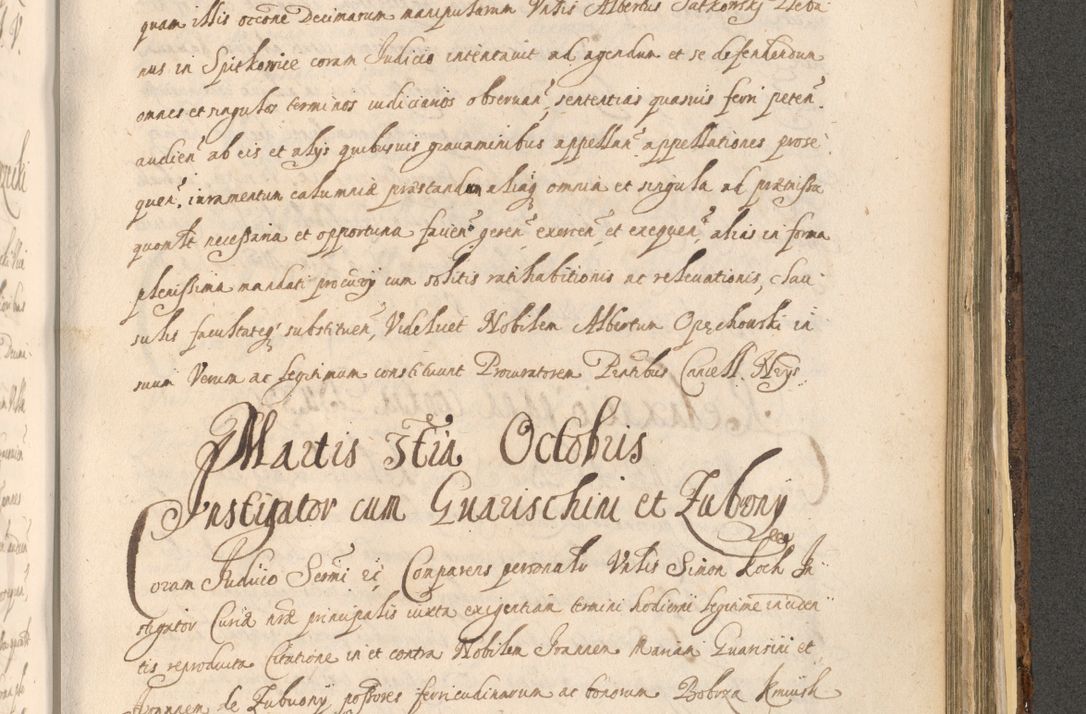 Zdjęcie nr 1345 dla obiektu archiwalnego: Acta actorum, institutionum, resignationum, provisionum, decretorum, sententiarum, inscriptionum, testamentorum, confirmationum, ingrossationum, obligationum, quietationum, constitutionum R. D. Andreae Szołdrski, episcopi Kijoviensis, Gnesnensis et Posnaniensis praepositi, cantoris Cracoviensis, Vladislaviensis canonici, R. S. M. secretarii, episcopatus Cracoviensis in spiritualibus er temporalibus deputati anno 1633, 1634 et 1635
