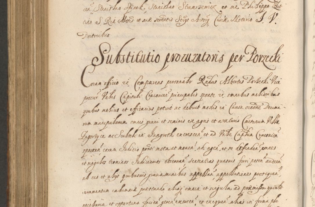 Zdjęcie nr 1344 dla obiektu archiwalnego: Acta actorum, institutionum, resignationum, provisionum, decretorum, sententiarum, inscriptionum, testamentorum, confirmationum, ingrossationum, obligationum, quietationum, constitutionum R. D. Andreae Szołdrski, episcopi Kijoviensis, Gnesnensis et Posnaniensis praepositi, cantoris Cracoviensis, Vladislaviensis canonici, R. S. M. secretarii, episcopatus Cracoviensis in spiritualibus er temporalibus deputati anno 1633, 1634 et 1635