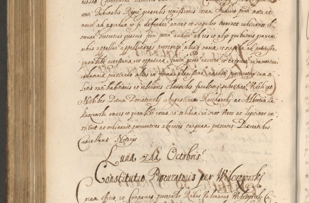 Zdjęcie nr 1336 dla obiektu archiwalnego: Acta actorum, institutionum, resignationum, provisionum, decretorum, sententiarum, inscriptionum, testamentorum, confirmationum, ingrossationum, obligationum, quietationum, constitutionum R. D. Andreae Szołdrski, episcopi Kijoviensis, Gnesnensis et Posnaniensis praepositi, cantoris Cracoviensis, Vladislaviensis canonici, R. S. M. secretarii, episcopatus Cracoviensis in spiritualibus er temporalibus deputati anno 1633, 1634 et 1635