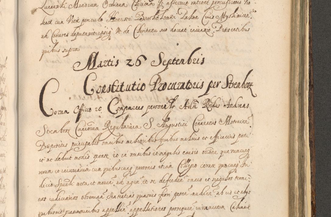 Zdjęcie nr 1331 dla obiektu archiwalnego: Acta actorum, institutionum, resignationum, provisionum, decretorum, sententiarum, inscriptionum, testamentorum, confirmationum, ingrossationum, obligationum, quietationum, constitutionum R. D. Andreae Szołdrski, episcopi Kijoviensis, Gnesnensis et Posnaniensis praepositi, cantoris Cracoviensis, Vladislaviensis canonici, R. S. M. secretarii, episcopatus Cracoviensis in spiritualibus er temporalibus deputati anno 1633, 1634 et 1635