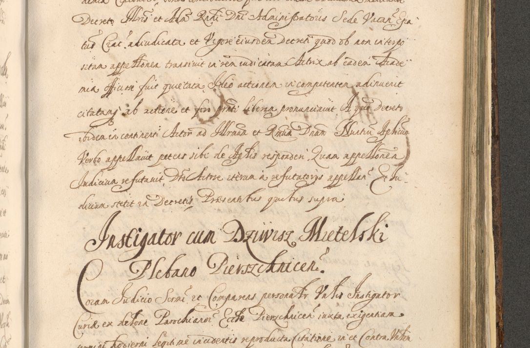 Zdjęcie nr 1325 dla obiektu archiwalnego: Acta actorum, institutionum, resignationum, provisionum, decretorum, sententiarum, inscriptionum, testamentorum, confirmationum, ingrossationum, obligationum, quietationum, constitutionum R. D. Andreae Szołdrski, episcopi Kijoviensis, Gnesnensis et Posnaniensis praepositi, cantoris Cracoviensis, Vladislaviensis canonici, R. S. M. secretarii, episcopatus Cracoviensis in spiritualibus er temporalibus deputati anno 1633, 1634 et 1635
