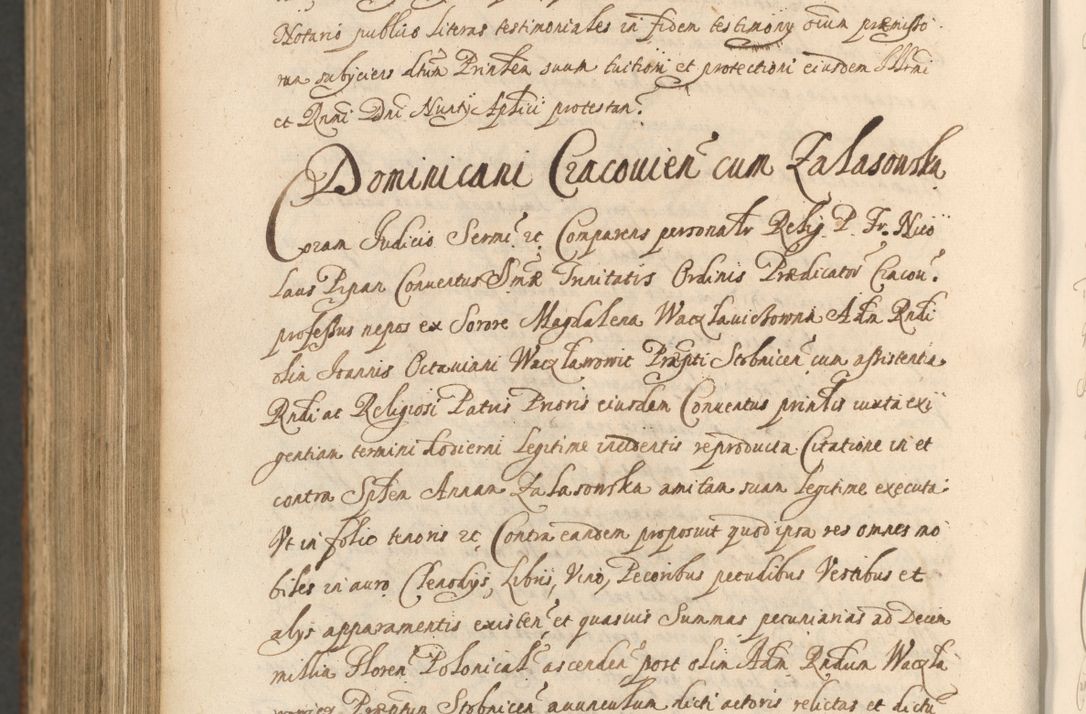 Zdjęcie nr 1324 dla obiektu archiwalnego: Acta actorum, institutionum, resignationum, provisionum, decretorum, sententiarum, inscriptionum, testamentorum, confirmationum, ingrossationum, obligationum, quietationum, constitutionum R. D. Andreae Szołdrski, episcopi Kijoviensis, Gnesnensis et Posnaniensis praepositi, cantoris Cracoviensis, Vladislaviensis canonici, R. S. M. secretarii, episcopatus Cracoviensis in spiritualibus er temporalibus deputati anno 1633, 1634 et 1635