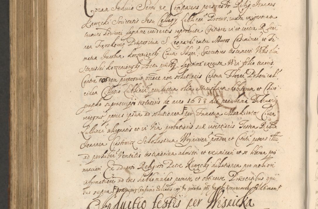Zdjęcie nr 1316 dla obiektu archiwalnego: Acta actorum, institutionum, resignationum, provisionum, decretorum, sententiarum, inscriptionum, testamentorum, confirmationum, ingrossationum, obligationum, quietationum, constitutionum R. D. Andreae Szołdrski, episcopi Kijoviensis, Gnesnensis et Posnaniensis praepositi, cantoris Cracoviensis, Vladislaviensis canonici, R. S. M. secretarii, episcopatus Cracoviensis in spiritualibus er temporalibus deputati anno 1633, 1634 et 1635