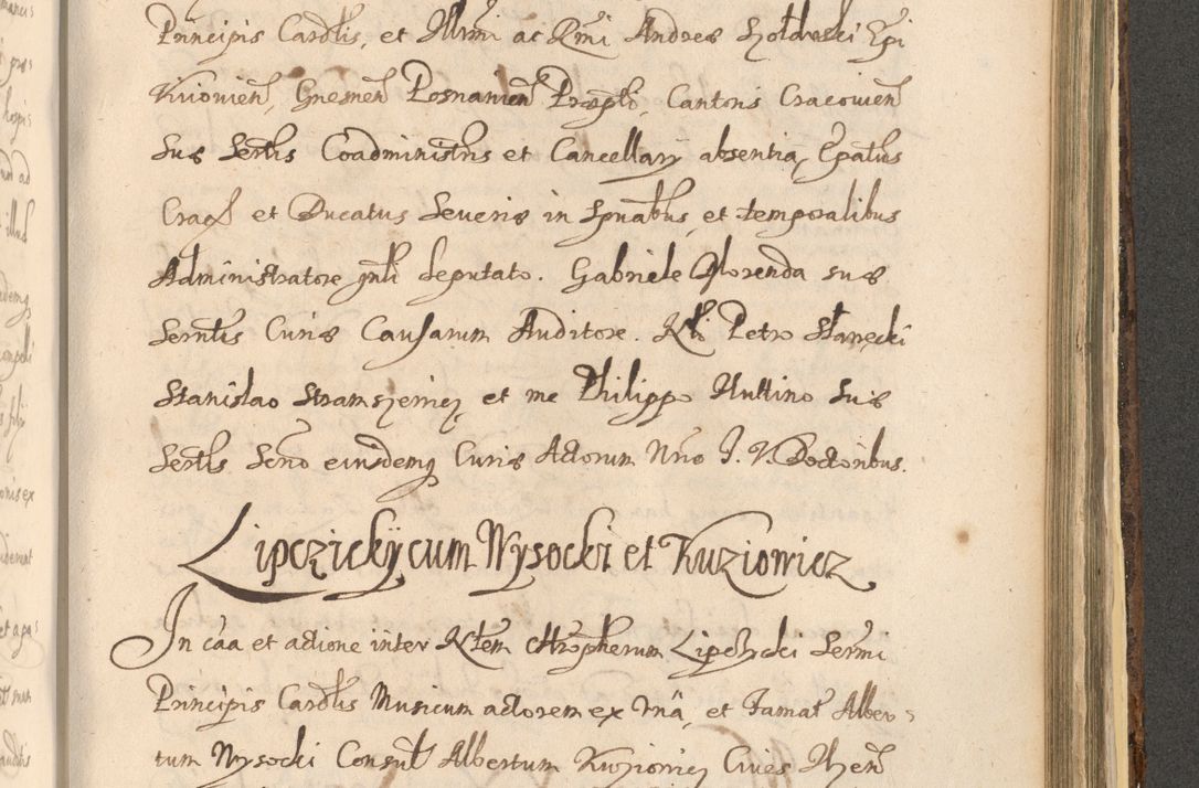 Zdjęcie nr 1297 dla obiektu archiwalnego: Acta actorum, institutionum, resignationum, provisionum, decretorum, sententiarum, inscriptionum, testamentorum, confirmationum, ingrossationum, obligationum, quietationum, constitutionum R. D. Andreae Szołdrski, episcopi Kijoviensis, Gnesnensis et Posnaniensis praepositi, cantoris Cracoviensis, Vladislaviensis canonici, R. S. M. secretarii, episcopatus Cracoviensis in spiritualibus er temporalibus deputati anno 1633, 1634 et 1635