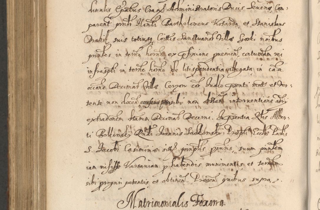Zdjęcie nr 1294 dla obiektu archiwalnego: Acta actorum, institutionum, resignationum, provisionum, decretorum, sententiarum, inscriptionum, testamentorum, confirmationum, ingrossationum, obligationum, quietationum, constitutionum R. D. Andreae Szołdrski, episcopi Kijoviensis, Gnesnensis et Posnaniensis praepositi, cantoris Cracoviensis, Vladislaviensis canonici, R. S. M. secretarii, episcopatus Cracoviensis in spiritualibus er temporalibus deputati anno 1633, 1634 et 1635