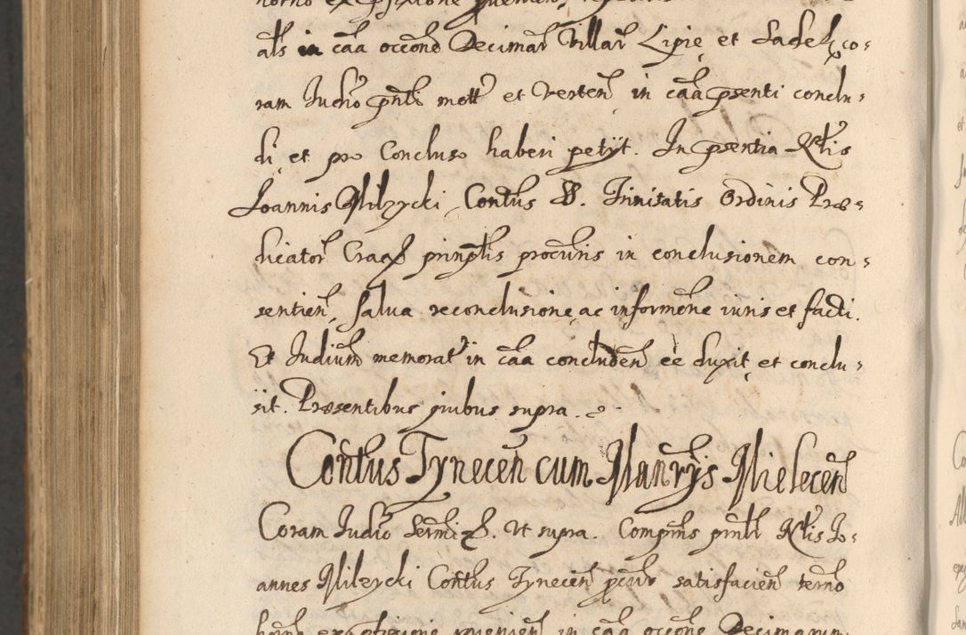 Zdjęcie nr 1292 dla obiektu archiwalnego: Acta actorum, institutionum, resignationum, provisionum, decretorum, sententiarum, inscriptionum, testamentorum, confirmationum, ingrossationum, obligationum, quietationum, constitutionum R. D. Andreae Szołdrski, episcopi Kijoviensis, Gnesnensis et Posnaniensis praepositi, cantoris Cracoviensis, Vladislaviensis canonici, R. S. M. secretarii, episcopatus Cracoviensis in spiritualibus er temporalibus deputati anno 1633, 1634 et 1635