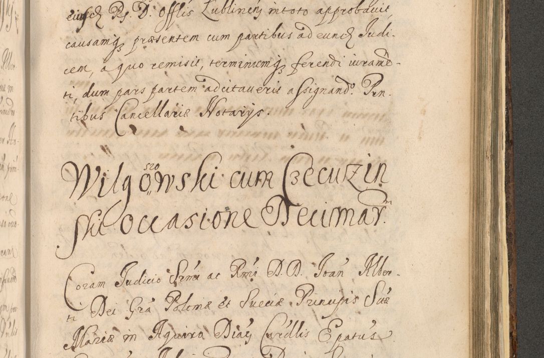 Zdjęcie nr 1283 dla obiektu archiwalnego: Acta actorum, institutionum, resignationum, provisionum, decretorum, sententiarum, inscriptionum, testamentorum, confirmationum, ingrossationum, obligationum, quietationum, constitutionum R. D. Andreae Szołdrski, episcopi Kijoviensis, Gnesnensis et Posnaniensis praepositi, cantoris Cracoviensis, Vladislaviensis canonici, R. S. M. secretarii, episcopatus Cracoviensis in spiritualibus er temporalibus deputati anno 1633, 1634 et 1635