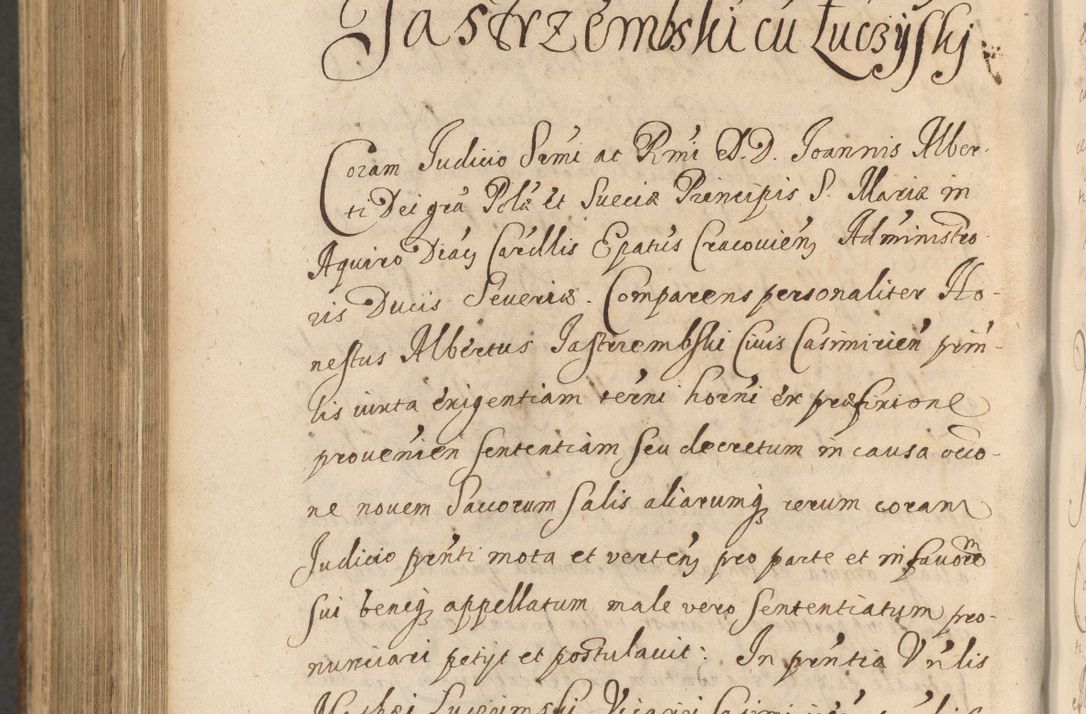 Zdjęcie nr 1282 dla obiektu archiwalnego: Acta actorum, institutionum, resignationum, provisionum, decretorum, sententiarum, inscriptionum, testamentorum, confirmationum, ingrossationum, obligationum, quietationum, constitutionum R. D. Andreae Szołdrski, episcopi Kijoviensis, Gnesnensis et Posnaniensis praepositi, cantoris Cracoviensis, Vladislaviensis canonici, R. S. M. secretarii, episcopatus Cracoviensis in spiritualibus er temporalibus deputati anno 1633, 1634 et 1635