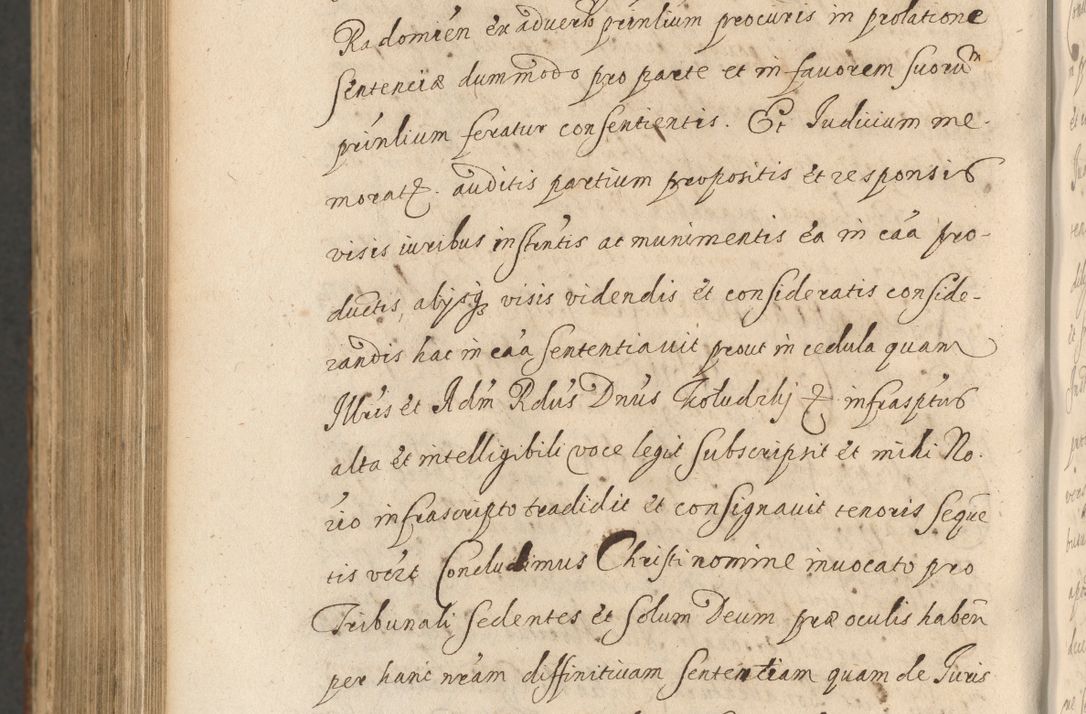 Zdjęcie nr 1274 dla obiektu archiwalnego: Acta actorum, institutionum, resignationum, provisionum, decretorum, sententiarum, inscriptionum, testamentorum, confirmationum, ingrossationum, obligationum, quietationum, constitutionum R. D. Andreae Szołdrski, episcopi Kijoviensis, Gnesnensis et Posnaniensis praepositi, cantoris Cracoviensis, Vladislaviensis canonici, R. S. M. secretarii, episcopatus Cracoviensis in spiritualibus er temporalibus deputati anno 1633, 1634 et 1635