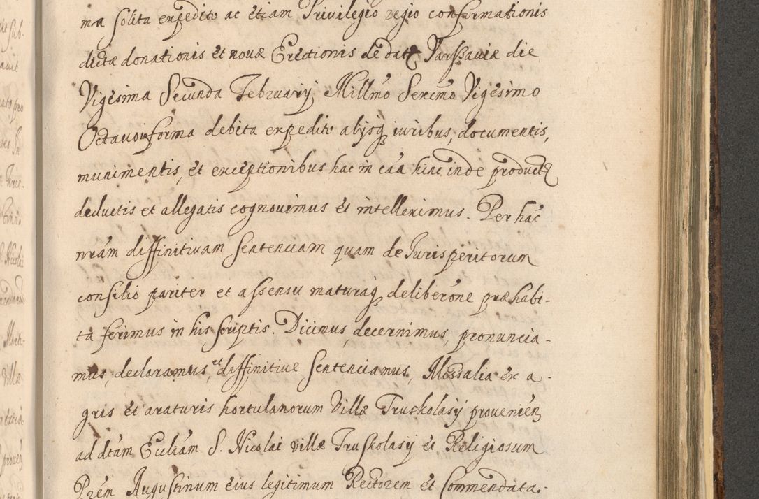 Zdjęcie nr 1271 dla obiektu archiwalnego: Acta actorum, institutionum, resignationum, provisionum, decretorum, sententiarum, inscriptionum, testamentorum, confirmationum, ingrossationum, obligationum, quietationum, constitutionum R. D. Andreae Szołdrski, episcopi Kijoviensis, Gnesnensis et Posnaniensis praepositi, cantoris Cracoviensis, Vladislaviensis canonici, R. S. M. secretarii, episcopatus Cracoviensis in spiritualibus er temporalibus deputati anno 1633, 1634 et 1635