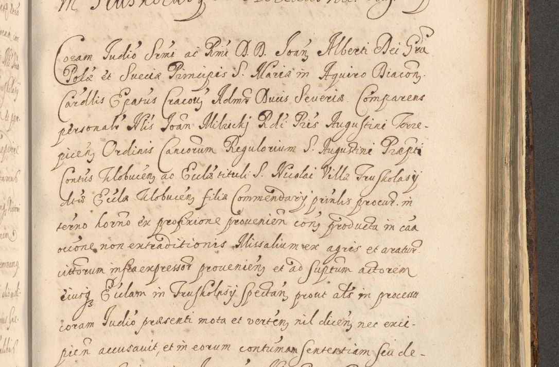 Zdjęcie nr 1269 dla obiektu archiwalnego: Acta actorum, institutionum, resignationum, provisionum, decretorum, sententiarum, inscriptionum, testamentorum, confirmationum, ingrossationum, obligationum, quietationum, constitutionum R. D. Andreae Szołdrski, episcopi Kijoviensis, Gnesnensis et Posnaniensis praepositi, cantoris Cracoviensis, Vladislaviensis canonici, R. S. M. secretarii, episcopatus Cracoviensis in spiritualibus er temporalibus deputati anno 1633, 1634 et 1635