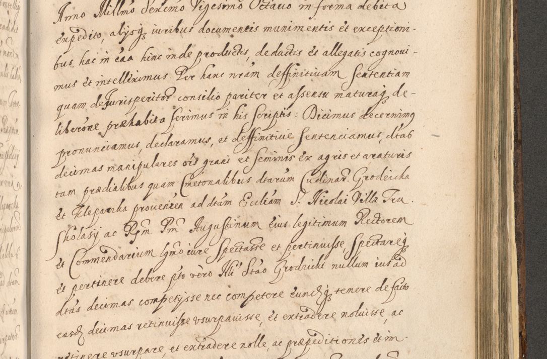 Zdjęcie nr 1267 dla obiektu archiwalnego: Acta actorum, institutionum, resignationum, provisionum, decretorum, sententiarum, inscriptionum, testamentorum, confirmationum, ingrossationum, obligationum, quietationum, constitutionum R. D. Andreae Szołdrski, episcopi Kijoviensis, Gnesnensis et Posnaniensis praepositi, cantoris Cracoviensis, Vladislaviensis canonici, R. S. M. secretarii, episcopatus Cracoviensis in spiritualibus er temporalibus deputati anno 1633, 1634 et 1635