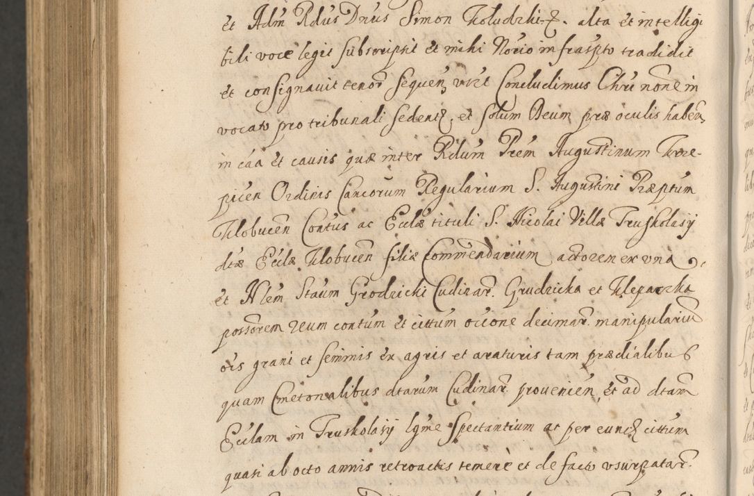 Zdjęcie nr 1266 dla obiektu archiwalnego: Acta actorum, institutionum, resignationum, provisionum, decretorum, sententiarum, inscriptionum, testamentorum, confirmationum, ingrossationum, obligationum, quietationum, constitutionum R. D. Andreae Szołdrski, episcopi Kijoviensis, Gnesnensis et Posnaniensis praepositi, cantoris Cracoviensis, Vladislaviensis canonici, R. S. M. secretarii, episcopatus Cracoviensis in spiritualibus er temporalibus deputati anno 1633, 1634 et 1635