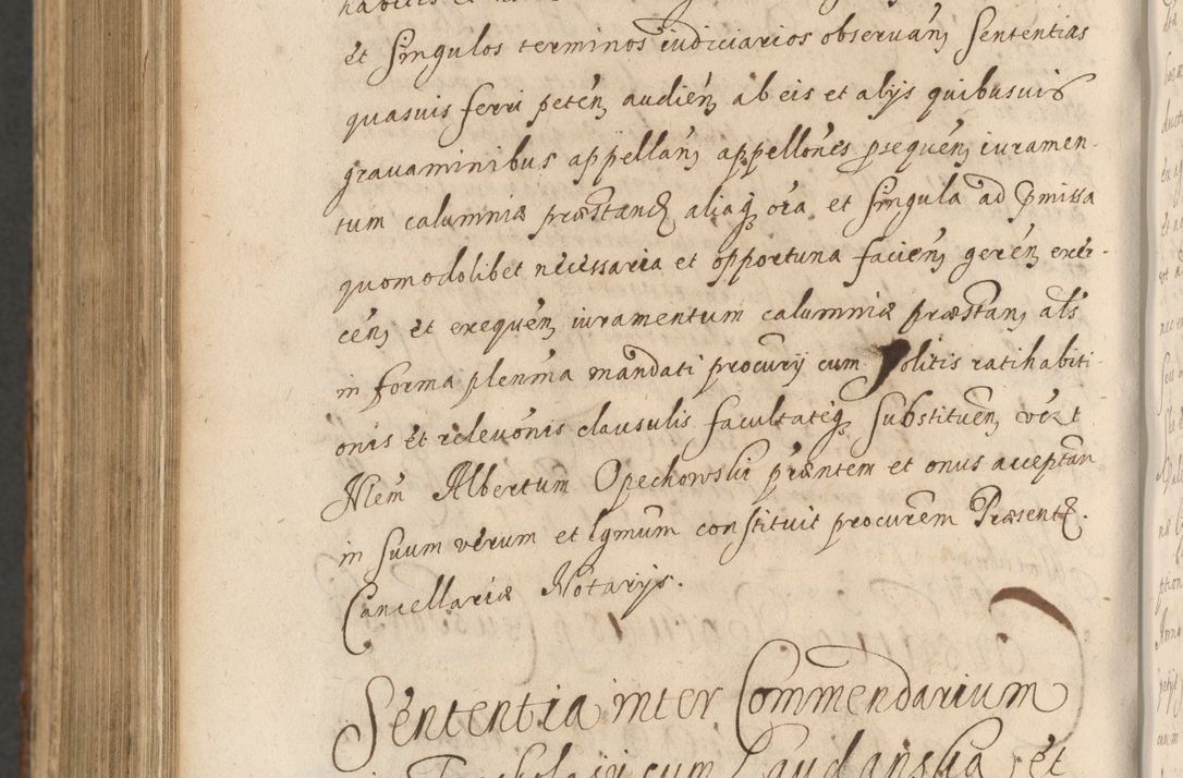 Zdjęcie nr 1260 dla obiektu archiwalnego: Acta actorum, institutionum, resignationum, provisionum, decretorum, sententiarum, inscriptionum, testamentorum, confirmationum, ingrossationum, obligationum, quietationum, constitutionum R. D. Andreae Szołdrski, episcopi Kijoviensis, Gnesnensis et Posnaniensis praepositi, cantoris Cracoviensis, Vladislaviensis canonici, R. S. M. secretarii, episcopatus Cracoviensis in spiritualibus er temporalibus deputati anno 1633, 1634 et 1635