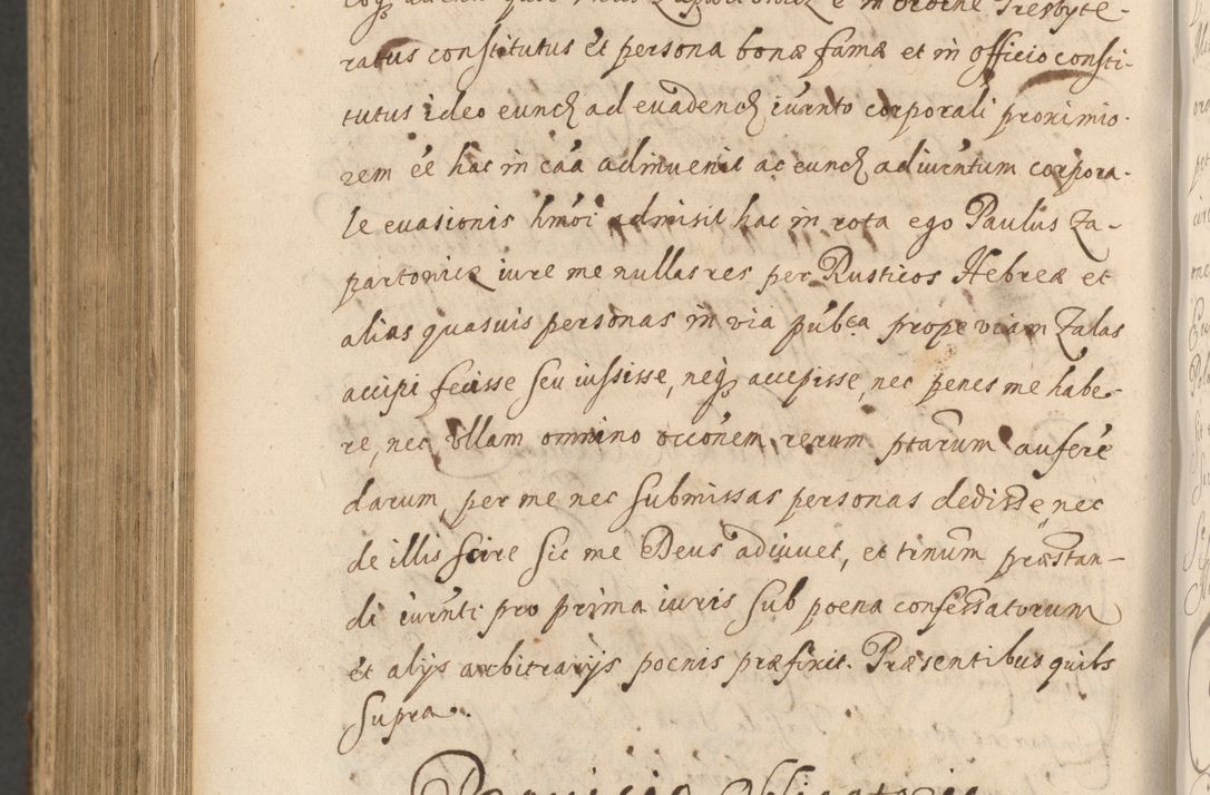 Zdjęcie nr 1258 dla obiektu archiwalnego: Acta actorum, institutionum, resignationum, provisionum, decretorum, sententiarum, inscriptionum, testamentorum, confirmationum, ingrossationum, obligationum, quietationum, constitutionum R. D. Andreae Szołdrski, episcopi Kijoviensis, Gnesnensis et Posnaniensis praepositi, cantoris Cracoviensis, Vladislaviensis canonici, R. S. M. secretarii, episcopatus Cracoviensis in spiritualibus er temporalibus deputati anno 1633, 1634 et 1635
