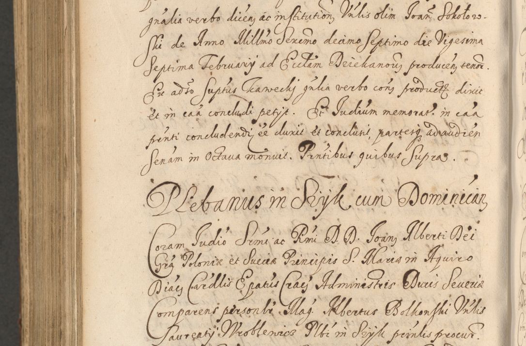 Zdjęcie nr 1256 dla obiektu archiwalnego: Acta actorum, institutionum, resignationum, provisionum, decretorum, sententiarum, inscriptionum, testamentorum, confirmationum, ingrossationum, obligationum, quietationum, constitutionum R. D. Andreae Szołdrski, episcopi Kijoviensis, Gnesnensis et Posnaniensis praepositi, cantoris Cracoviensis, Vladislaviensis canonici, R. S. M. secretarii, episcopatus Cracoviensis in spiritualibus er temporalibus deputati anno 1633, 1634 et 1635