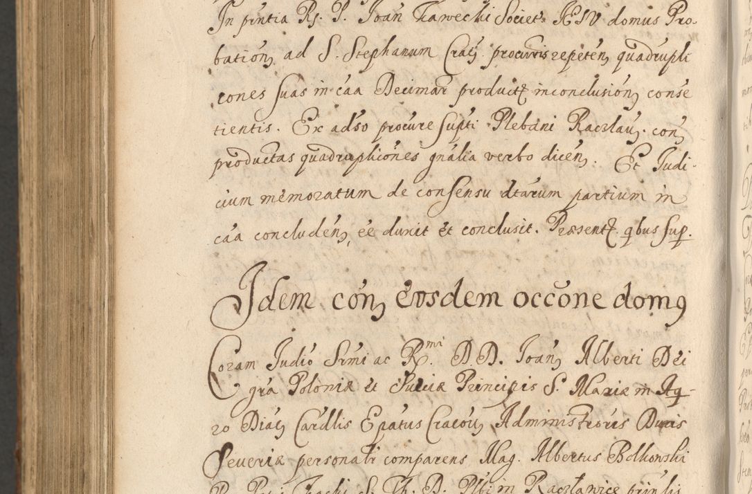 Zdjęcie nr 1254 dla obiektu archiwalnego: Acta actorum, institutionum, resignationum, provisionum, decretorum, sententiarum, inscriptionum, testamentorum, confirmationum, ingrossationum, obligationum, quietationum, constitutionum R. D. Andreae Szołdrski, episcopi Kijoviensis, Gnesnensis et Posnaniensis praepositi, cantoris Cracoviensis, Vladislaviensis canonici, R. S. M. secretarii, episcopatus Cracoviensis in spiritualibus er temporalibus deputati anno 1633, 1634 et 1635