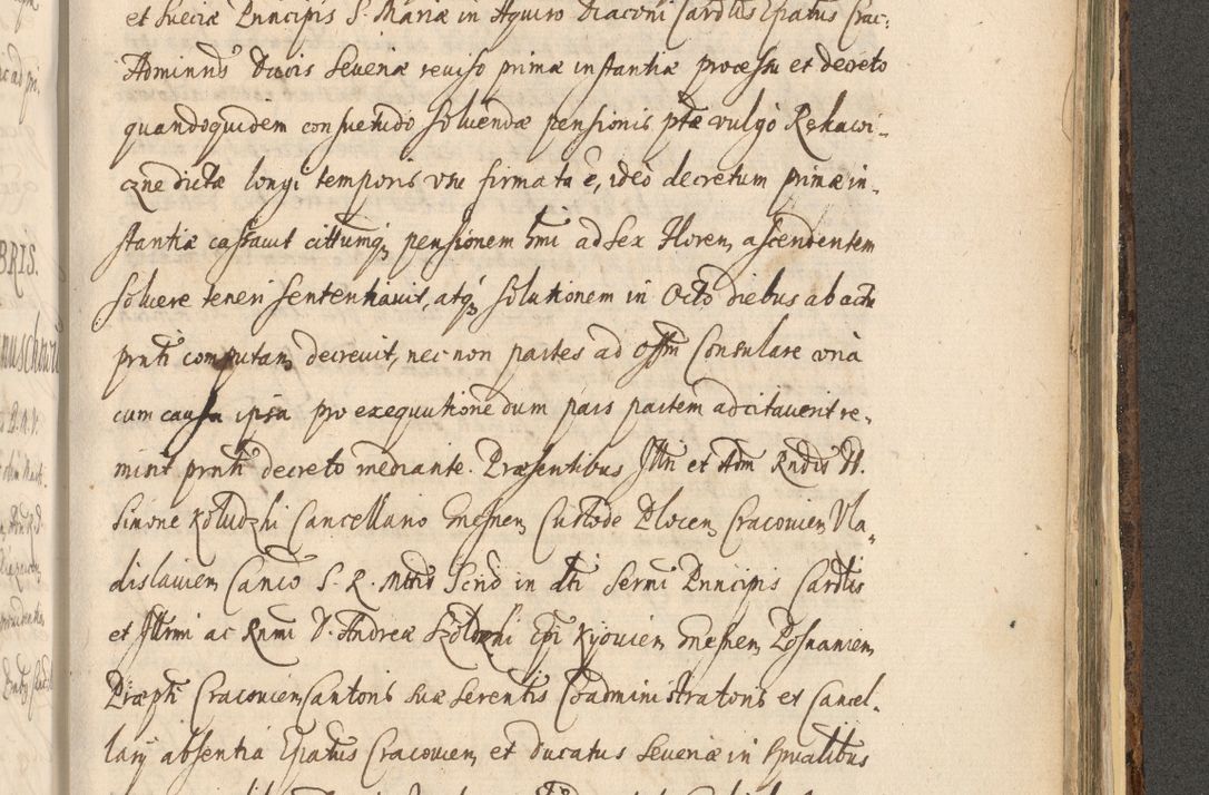 Zdjęcie nr 1411 dla obiektu archiwalnego: Acta actorum, institutionum, resignationum, provisionum, decretorum, sententiarum, inscriptionum, testamentorum, confirmationum, ingrossationum, obligationum, quietationum, constitutionum R. D. Andreae Szołdrski, episcopi Kijoviensis, Gnesnensis et Posnaniensis praepositi, cantoris Cracoviensis, Vladislaviensis canonici, R. S. M. secretarii, episcopatus Cracoviensis in spiritualibus er temporalibus deputati anno 1633, 1634 et 1635