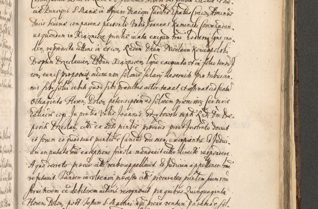 Zdjęcie nr 1415 dla obiektu archiwalnego: Acta actorum, institutionum, resignationum, provisionum, decretorum, sententiarum, inscriptionum, testamentorum, confirmationum, ingrossationum, obligationum, quietationum, constitutionum R. D. Andreae Szołdrski, episcopi Kijoviensis, Gnesnensis et Posnaniensis praepositi, cantoris Cracoviensis, Vladislaviensis canonici, R. S. M. secretarii, episcopatus Cracoviensis in spiritualibus er temporalibus deputati anno 1633, 1634 et 1635