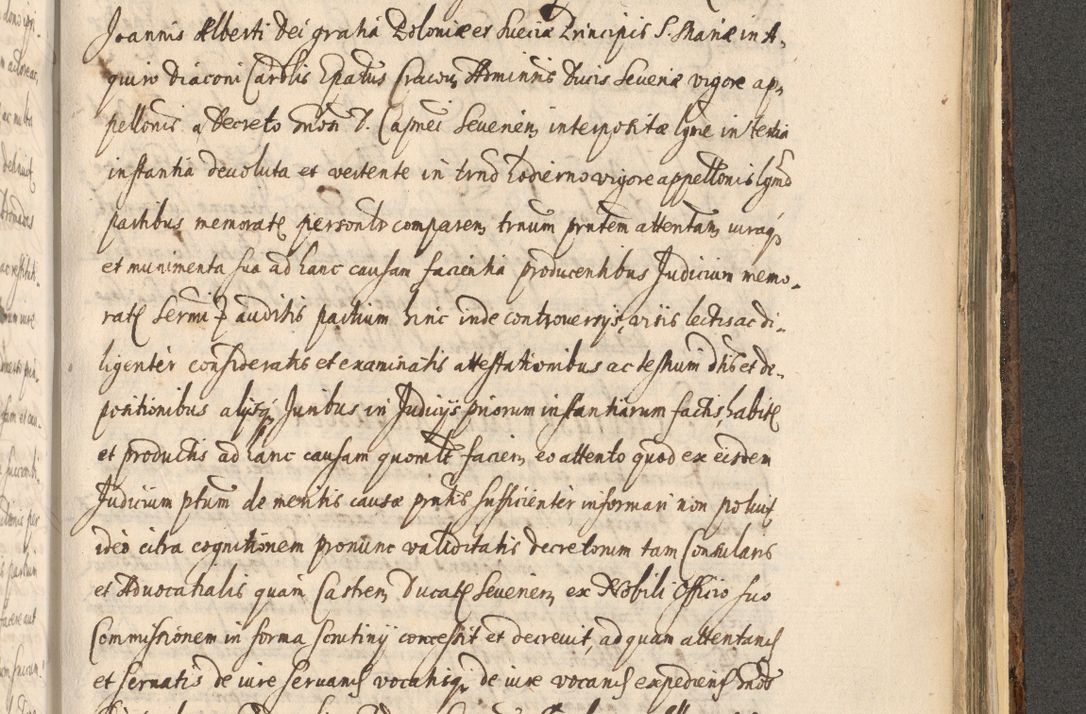 Zdjęcie nr 1413 dla obiektu archiwalnego: Acta actorum, institutionum, resignationum, provisionum, decretorum, sententiarum, inscriptionum, testamentorum, confirmationum, ingrossationum, obligationum, quietationum, constitutionum R. D. Andreae Szołdrski, episcopi Kijoviensis, Gnesnensis et Posnaniensis praepositi, cantoris Cracoviensis, Vladislaviensis canonici, R. S. M. secretarii, episcopatus Cracoviensis in spiritualibus er temporalibus deputati anno 1633, 1634 et 1635