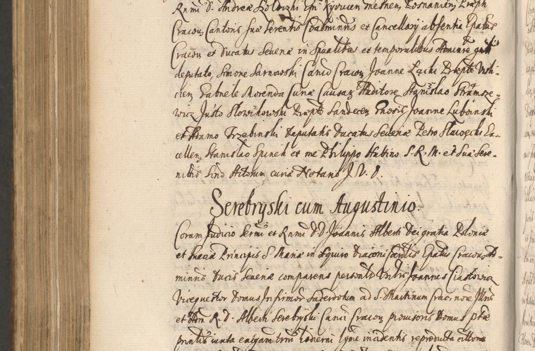 Zdjęcie nr 1414 dla obiektu archiwalnego: Acta actorum, institutionum, resignationum, provisionum, decretorum, sententiarum, inscriptionum, testamentorum, confirmationum, ingrossationum, obligationum, quietationum, constitutionum R. D. Andreae Szołdrski, episcopi Kijoviensis, Gnesnensis et Posnaniensis praepositi, cantoris Cracoviensis, Vladislaviensis canonici, R. S. M. secretarii, episcopatus Cracoviensis in spiritualibus er temporalibus deputati anno 1633, 1634 et 1635