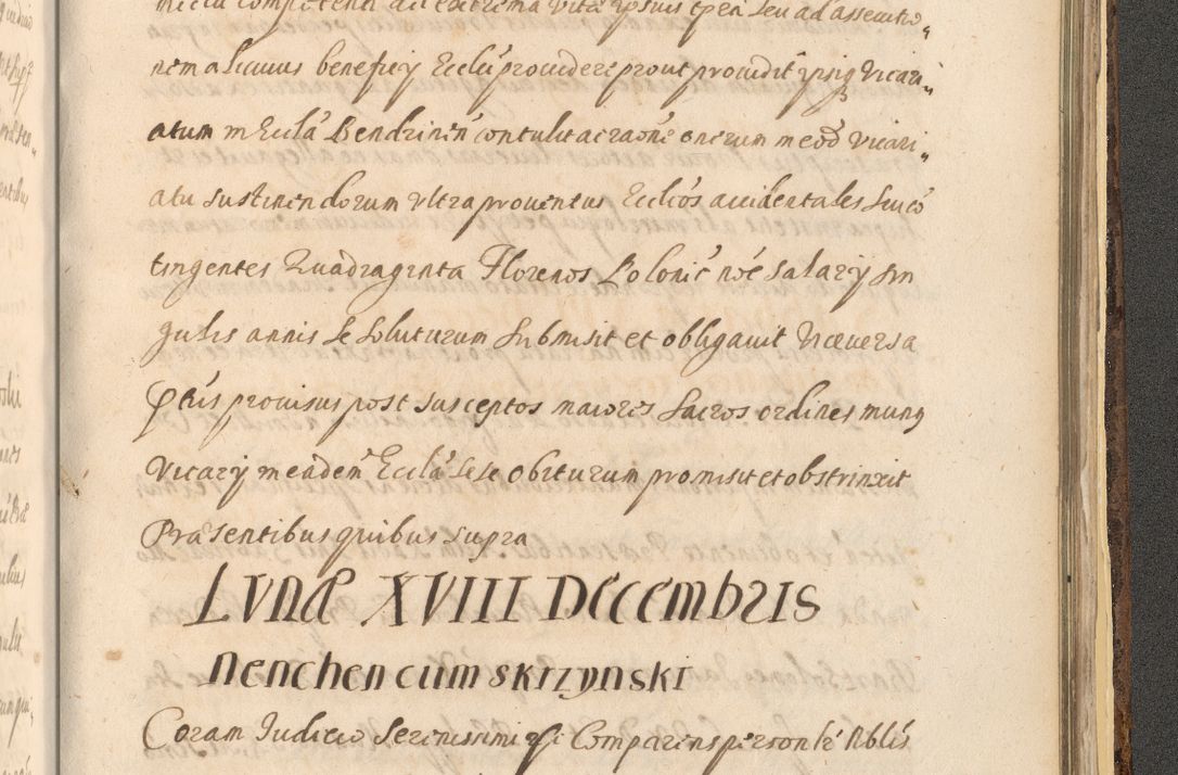 Zdjęcie nr 1597 dla obiektu archiwalnego: Acta actorum, institutionum, resignationum, provisionum, decretorum, sententiarum, inscriptionum, testamentorum, confirmationum, ingrossationum, obligationum, quietationum, constitutionum R. D. Andreae Szołdrski, episcopi Kijoviensis, Gnesnensis et Posnaniensis praepositi, cantoris Cracoviensis, Vladislaviensis canonici, R. S. M. secretarii, episcopatus Cracoviensis in spiritualibus er temporalibus deputati anno 1633, 1634 et 1635
