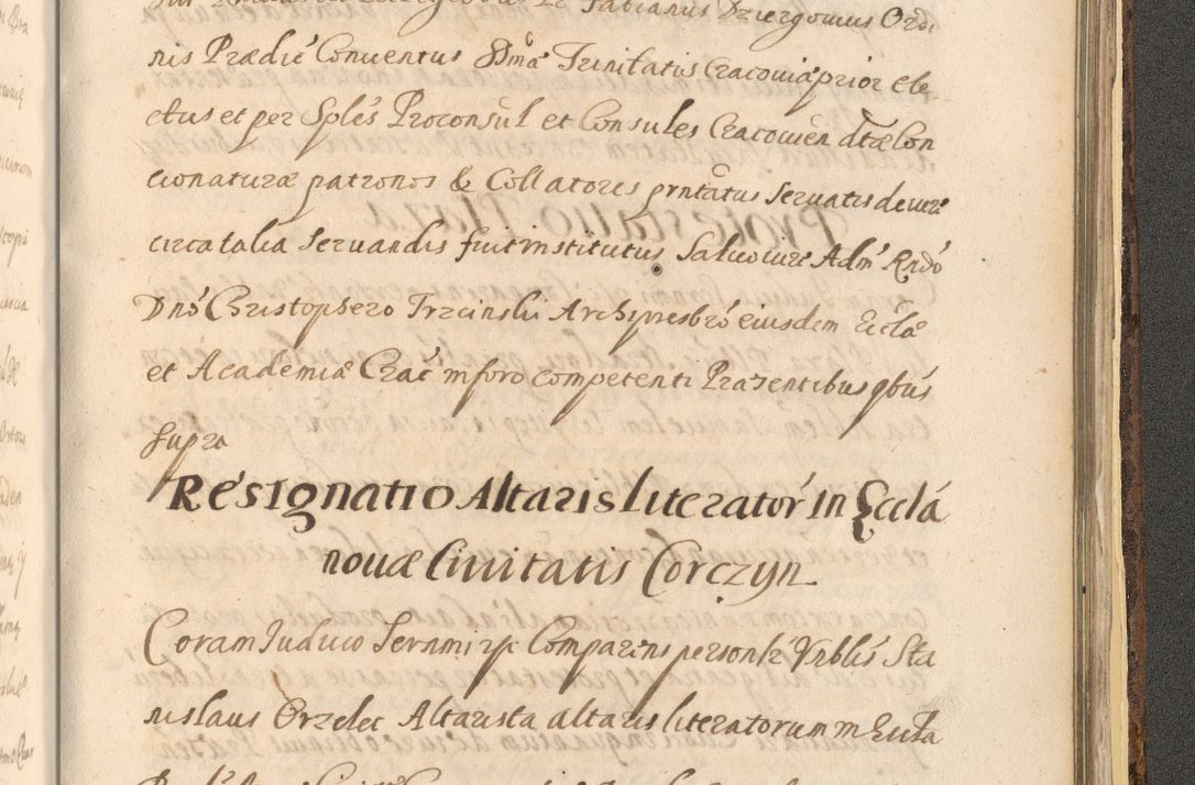 Zdjęcie nr 1593 dla obiektu archiwalnego: Acta actorum, institutionum, resignationum, provisionum, decretorum, sententiarum, inscriptionum, testamentorum, confirmationum, ingrossationum, obligationum, quietationum, constitutionum R. D. Andreae Szołdrski, episcopi Kijoviensis, Gnesnensis et Posnaniensis praepositi, cantoris Cracoviensis, Vladislaviensis canonici, R. S. M. secretarii, episcopatus Cracoviensis in spiritualibus er temporalibus deputati anno 1633, 1634 et 1635