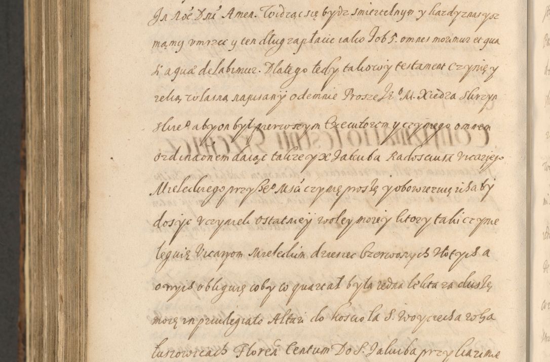 Zdjęcie nr 1590 dla obiektu archiwalnego: Acta actorum, institutionum, resignationum, provisionum, decretorum, sententiarum, inscriptionum, testamentorum, confirmationum, ingrossationum, obligationum, quietationum, constitutionum R. D. Andreae Szołdrski, episcopi Kijoviensis, Gnesnensis et Posnaniensis praepositi, cantoris Cracoviensis, Vladislaviensis canonici, R. S. M. secretarii, episcopatus Cracoviensis in spiritualibus er temporalibus deputati anno 1633, 1634 et 1635