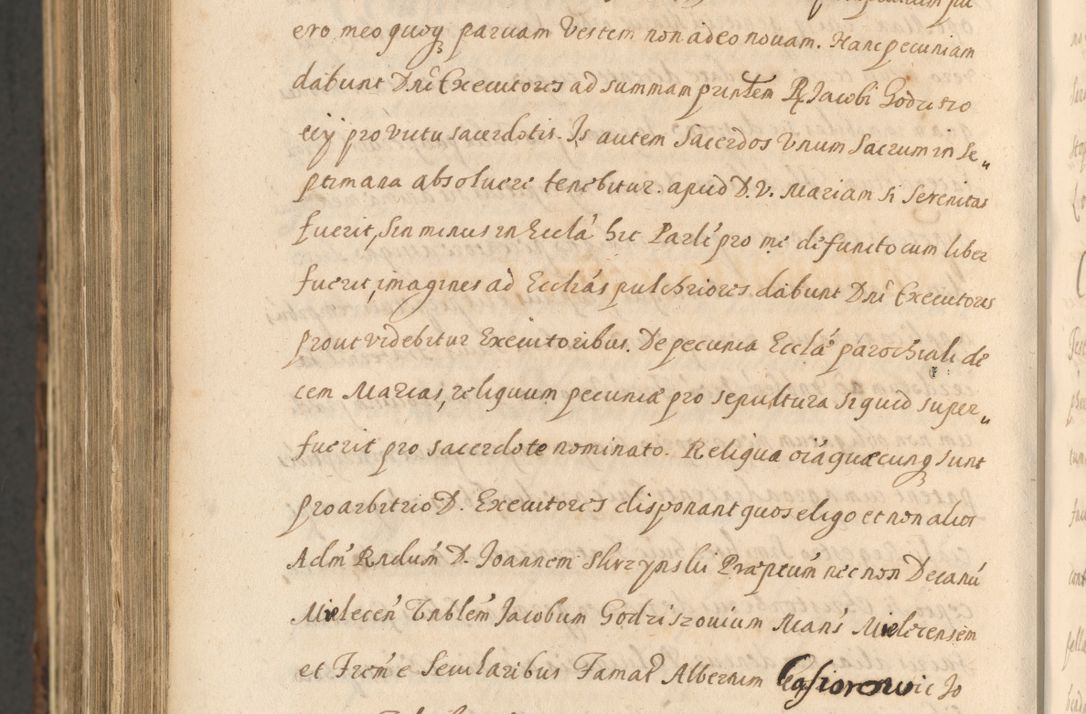 Zdjęcie nr 1588 dla obiektu archiwalnego: Acta actorum, institutionum, resignationum, provisionum, decretorum, sententiarum, inscriptionum, testamentorum, confirmationum, ingrossationum, obligationum, quietationum, constitutionum R. D. Andreae Szołdrski, episcopi Kijoviensis, Gnesnensis et Posnaniensis praepositi, cantoris Cracoviensis, Vladislaviensis canonici, R. S. M. secretarii, episcopatus Cracoviensis in spiritualibus er temporalibus deputati anno 1633, 1634 et 1635