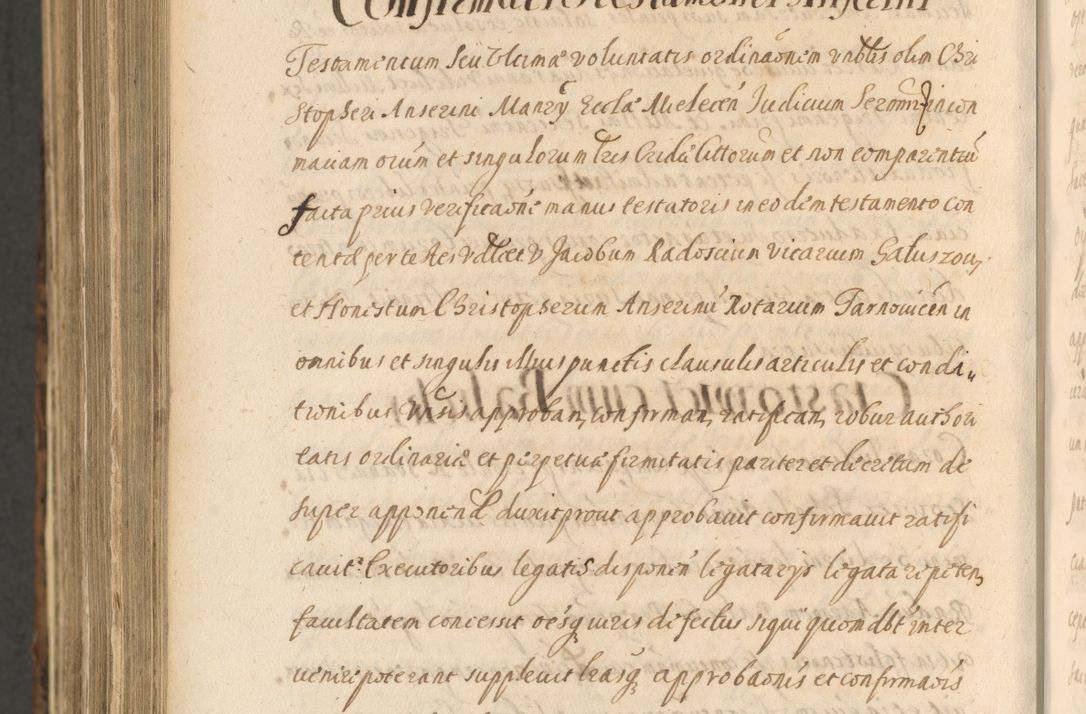 Zdjęcie nr 1586 dla obiektu archiwalnego: Acta actorum, institutionum, resignationum, provisionum, decretorum, sententiarum, inscriptionum, testamentorum, confirmationum, ingrossationum, obligationum, quietationum, constitutionum R. D. Andreae Szołdrski, episcopi Kijoviensis, Gnesnensis et Posnaniensis praepositi, cantoris Cracoviensis, Vladislaviensis canonici, R. S. M. secretarii, episcopatus Cracoviensis in spiritualibus er temporalibus deputati anno 1633, 1634 et 1635