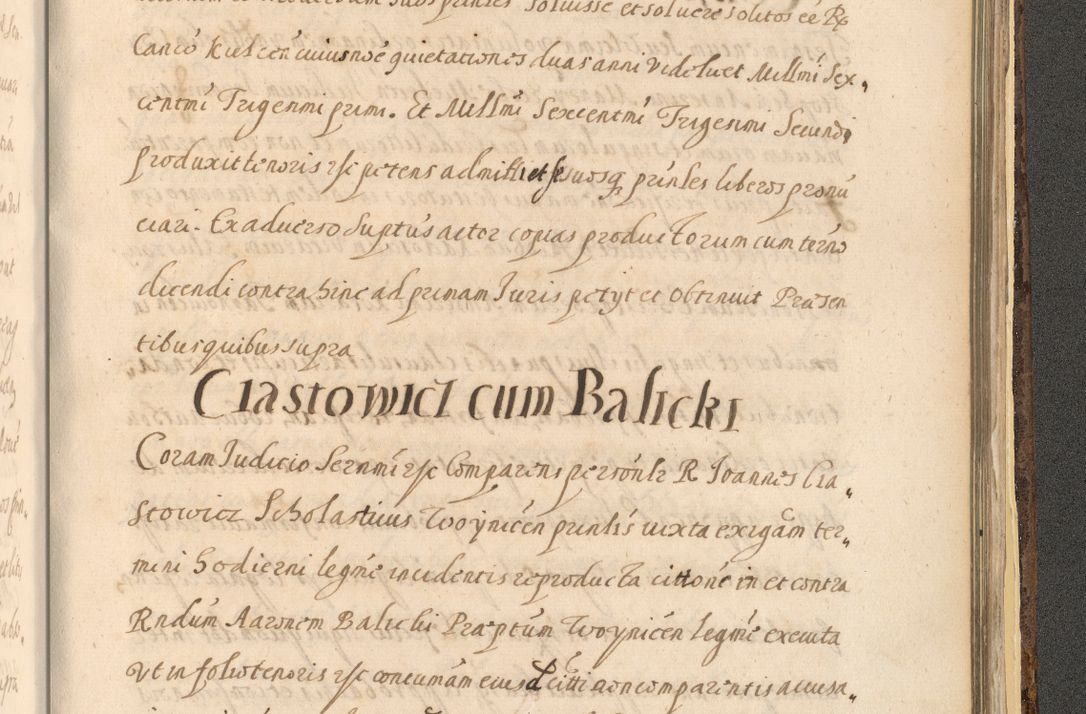 Zdjęcie nr 1585 dla obiektu archiwalnego: Acta actorum, institutionum, resignationum, provisionum, decretorum, sententiarum, inscriptionum, testamentorum, confirmationum, ingrossationum, obligationum, quietationum, constitutionum R. D. Andreae Szołdrski, episcopi Kijoviensis, Gnesnensis et Posnaniensis praepositi, cantoris Cracoviensis, Vladislaviensis canonici, R. S. M. secretarii, episcopatus Cracoviensis in spiritualibus er temporalibus deputati anno 1633, 1634 et 1635