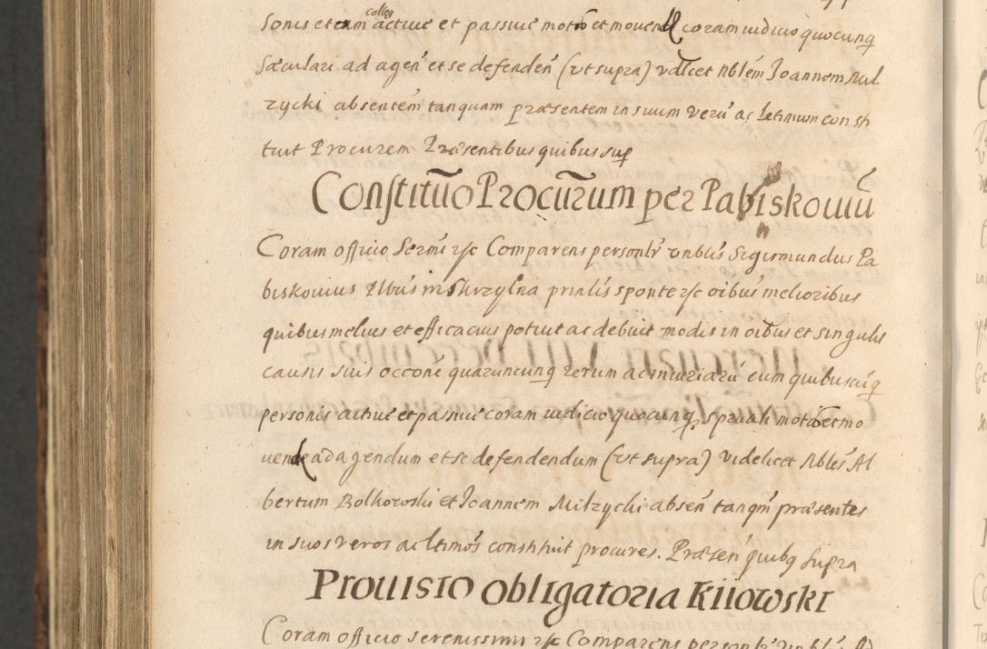 Zdjęcie nr 1574 dla obiektu archiwalnego: Acta actorum, institutionum, resignationum, provisionum, decretorum, sententiarum, inscriptionum, testamentorum, confirmationum, ingrossationum, obligationum, quietationum, constitutionum R. D. Andreae Szołdrski, episcopi Kijoviensis, Gnesnensis et Posnaniensis praepositi, cantoris Cracoviensis, Vladislaviensis canonici, R. S. M. secretarii, episcopatus Cracoviensis in spiritualibus er temporalibus deputati anno 1633, 1634 et 1635