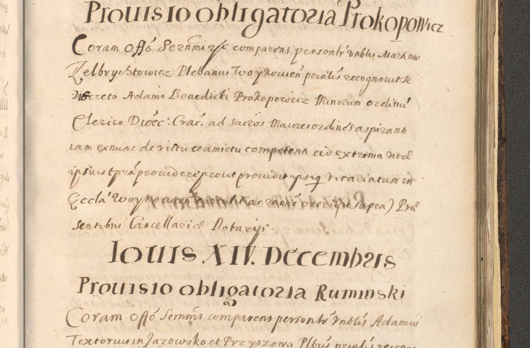 Zdjęcie nr 1575 dla obiektu archiwalnego: Acta actorum, institutionum, resignationum, provisionum, decretorum, sententiarum, inscriptionum, testamentorum, confirmationum, ingrossationum, obligationum, quietationum, constitutionum R. D. Andreae Szołdrski, episcopi Kijoviensis, Gnesnensis et Posnaniensis praepositi, cantoris Cracoviensis, Vladislaviensis canonici, R. S. M. secretarii, episcopatus Cracoviensis in spiritualibus er temporalibus deputati anno 1633, 1634 et 1635