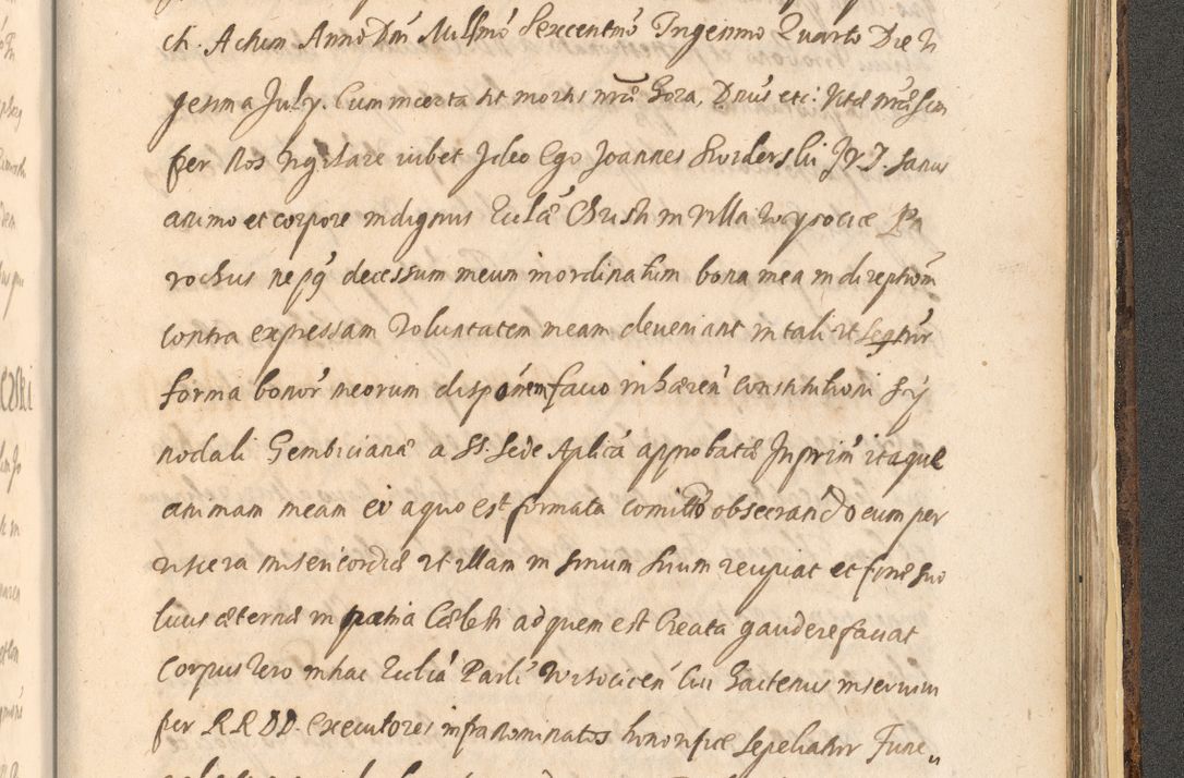 Zdjęcie nr 1569 dla obiektu archiwalnego: Acta actorum, institutionum, resignationum, provisionum, decretorum, sententiarum, inscriptionum, testamentorum, confirmationum, ingrossationum, obligationum, quietationum, constitutionum R. D. Andreae Szołdrski, episcopi Kijoviensis, Gnesnensis et Posnaniensis praepositi, cantoris Cracoviensis, Vladislaviensis canonici, R. S. M. secretarii, episcopatus Cracoviensis in spiritualibus er temporalibus deputati anno 1633, 1634 et 1635