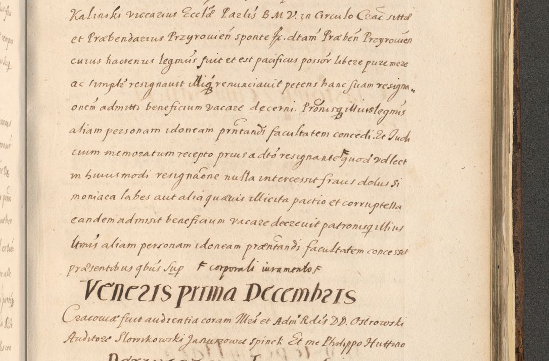 Zdjęcie nr 1551 dla obiektu archiwalnego: Acta actorum, institutionum, resignationum, provisionum, decretorum, sententiarum, inscriptionum, testamentorum, confirmationum, ingrossationum, obligationum, quietationum, constitutionum R. D. Andreae Szołdrski, episcopi Kijoviensis, Gnesnensis et Posnaniensis praepositi, cantoris Cracoviensis, Vladislaviensis canonici, R. S. M. secretarii, episcopatus Cracoviensis in spiritualibus er temporalibus deputati anno 1633, 1634 et 1635