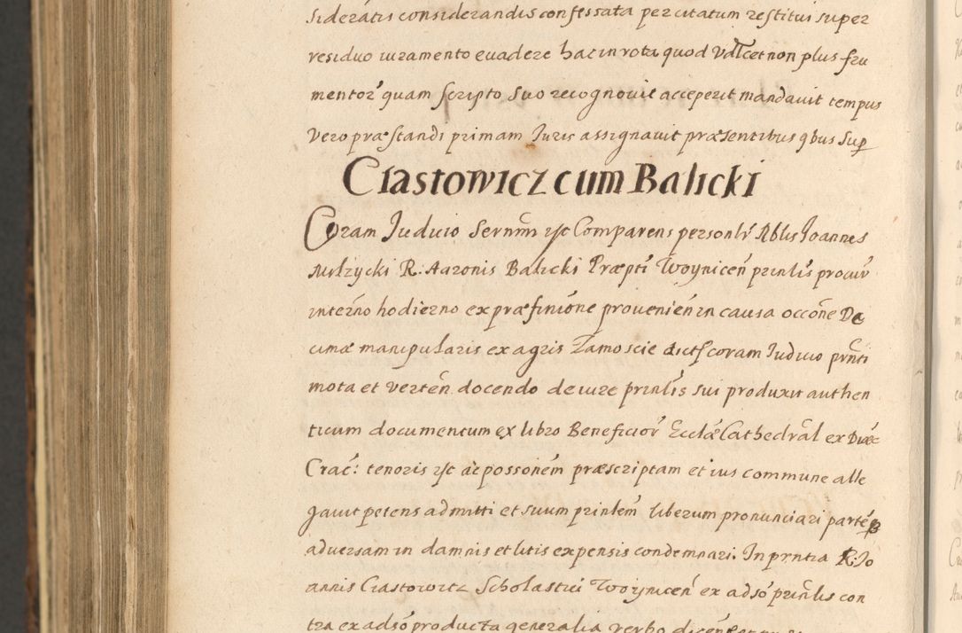 Zdjęcie nr 1550 dla obiektu archiwalnego: Acta actorum, institutionum, resignationum, provisionum, decretorum, sententiarum, inscriptionum, testamentorum, confirmationum, ingrossationum, obligationum, quietationum, constitutionum R. D. Andreae Szołdrski, episcopi Kijoviensis, Gnesnensis et Posnaniensis praepositi, cantoris Cracoviensis, Vladislaviensis canonici, R. S. M. secretarii, episcopatus Cracoviensis in spiritualibus er temporalibus deputati anno 1633, 1634 et 1635