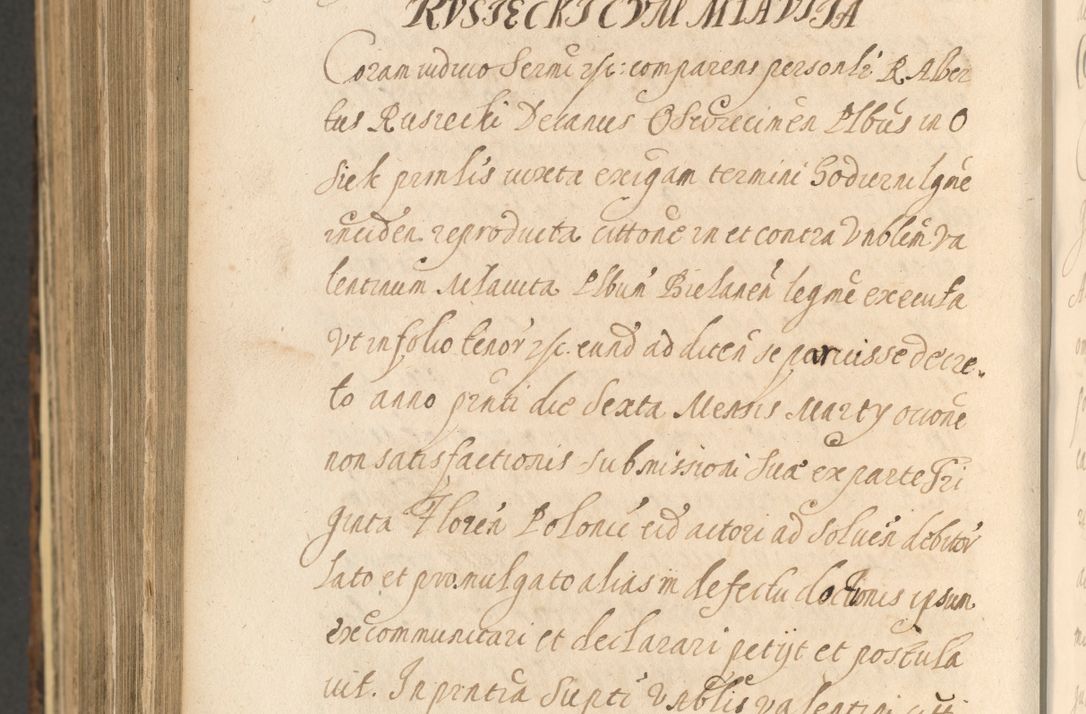 Zdjęcie nr 1534 dla obiektu archiwalnego: Acta actorum, institutionum, resignationum, provisionum, decretorum, sententiarum, inscriptionum, testamentorum, confirmationum, ingrossationum, obligationum, quietationum, constitutionum R. D. Andreae Szołdrski, episcopi Kijoviensis, Gnesnensis et Posnaniensis praepositi, cantoris Cracoviensis, Vladislaviensis canonici, R. S. M. secretarii, episcopatus Cracoviensis in spiritualibus er temporalibus deputati anno 1633, 1634 et 1635