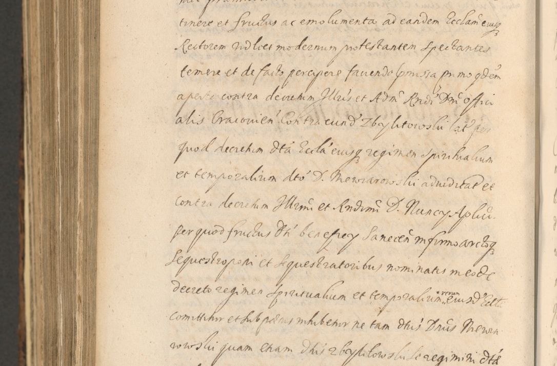 Zdjęcie nr 1526 dla obiektu archiwalnego: Acta actorum, institutionum, resignationum, provisionum, decretorum, sententiarum, inscriptionum, testamentorum, confirmationum, ingrossationum, obligationum, quietationum, constitutionum R. D. Andreae Szołdrski, episcopi Kijoviensis, Gnesnensis et Posnaniensis praepositi, cantoris Cracoviensis, Vladislaviensis canonici, R. S. M. secretarii, episcopatus Cracoviensis in spiritualibus er temporalibus deputati anno 1633, 1634 et 1635
