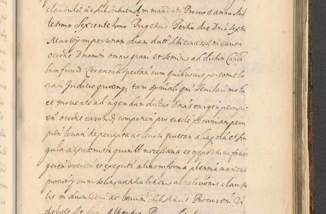 Zdjęcie nr 1525 dla obiektu archiwalnego: Acta actorum, institutionum, resignationum, provisionum, decretorum, sententiarum, inscriptionum, testamentorum, confirmationum, ingrossationum, obligationum, quietationum, constitutionum R. D. Andreae Szołdrski, episcopi Kijoviensis, Gnesnensis et Posnaniensis praepositi, cantoris Cracoviensis, Vladislaviensis canonici, R. S. M. secretarii, episcopatus Cracoviensis in spiritualibus er temporalibus deputati anno 1633, 1634 et 1635