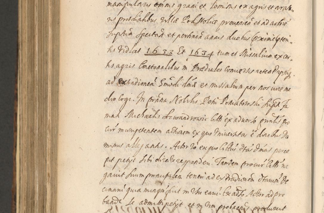 Zdjęcie nr 1514 dla obiektu archiwalnego: Acta actorum, institutionum, resignationum, provisionum, decretorum, sententiarum, inscriptionum, testamentorum, confirmationum, ingrossationum, obligationum, quietationum, constitutionum R. D. Andreae Szołdrski, episcopi Kijoviensis, Gnesnensis et Posnaniensis praepositi, cantoris Cracoviensis, Vladislaviensis canonici, R. S. M. secretarii, episcopatus Cracoviensis in spiritualibus er temporalibus deputati anno 1633, 1634 et 1635