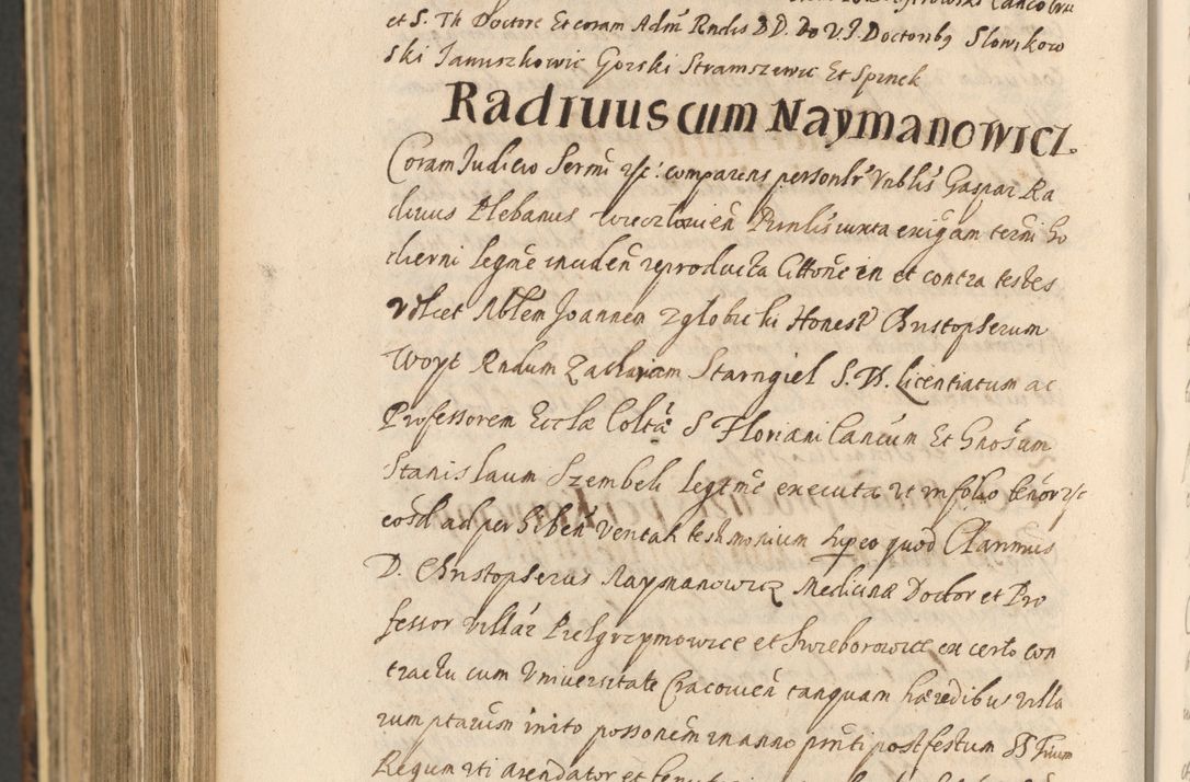 Zdjęcie nr 1510 dla obiektu archiwalnego: Acta actorum, institutionum, resignationum, provisionum, decretorum, sententiarum, inscriptionum, testamentorum, confirmationum, ingrossationum, obligationum, quietationum, constitutionum R. D. Andreae Szołdrski, episcopi Kijoviensis, Gnesnensis et Posnaniensis praepositi, cantoris Cracoviensis, Vladislaviensis canonici, R. S. M. secretarii, episcopatus Cracoviensis in spiritualibus er temporalibus deputati anno 1633, 1634 et 1635