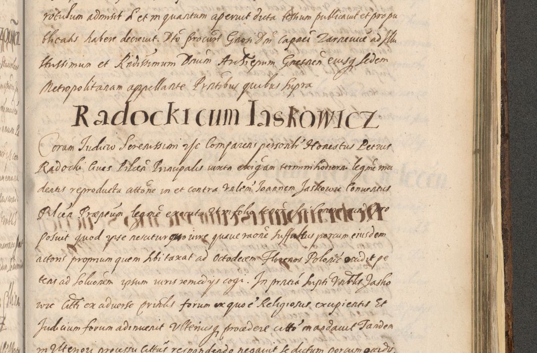 Zdjęcie nr 1503 dla obiektu archiwalnego: Acta actorum, institutionum, resignationum, provisionum, decretorum, sententiarum, inscriptionum, testamentorum, confirmationum, ingrossationum, obligationum, quietationum, constitutionum R. D. Andreae Szołdrski, episcopi Kijoviensis, Gnesnensis et Posnaniensis praepositi, cantoris Cracoviensis, Vladislaviensis canonici, R. S. M. secretarii, episcopatus Cracoviensis in spiritualibus er temporalibus deputati anno 1633, 1634 et 1635
