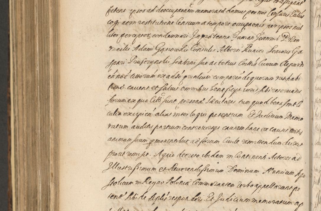 Zdjęcie nr 1496 dla obiektu archiwalnego: Acta actorum, institutionum, resignationum, provisionum, decretorum, sententiarum, inscriptionum, testamentorum, confirmationum, ingrossationum, obligationum, quietationum, constitutionum R. D. Andreae Szołdrski, episcopi Kijoviensis, Gnesnensis et Posnaniensis praepositi, cantoris Cracoviensis, Vladislaviensis canonici, R. S. M. secretarii, episcopatus Cracoviensis in spiritualibus er temporalibus deputati anno 1633, 1634 et 1635